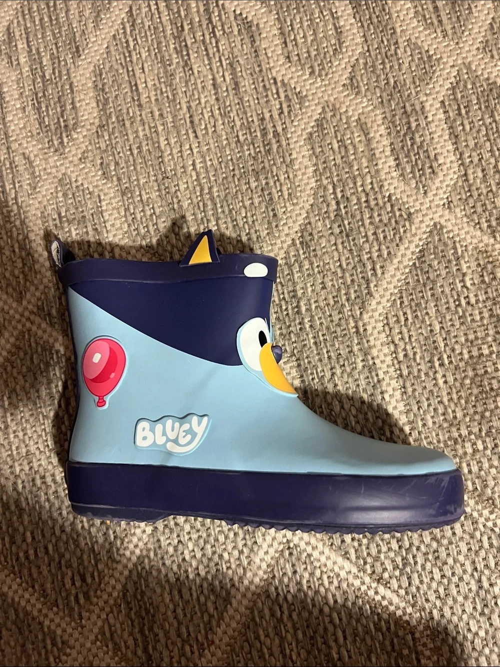 Bogs Kids Blue Character Rain Boots with Yellow Accent
